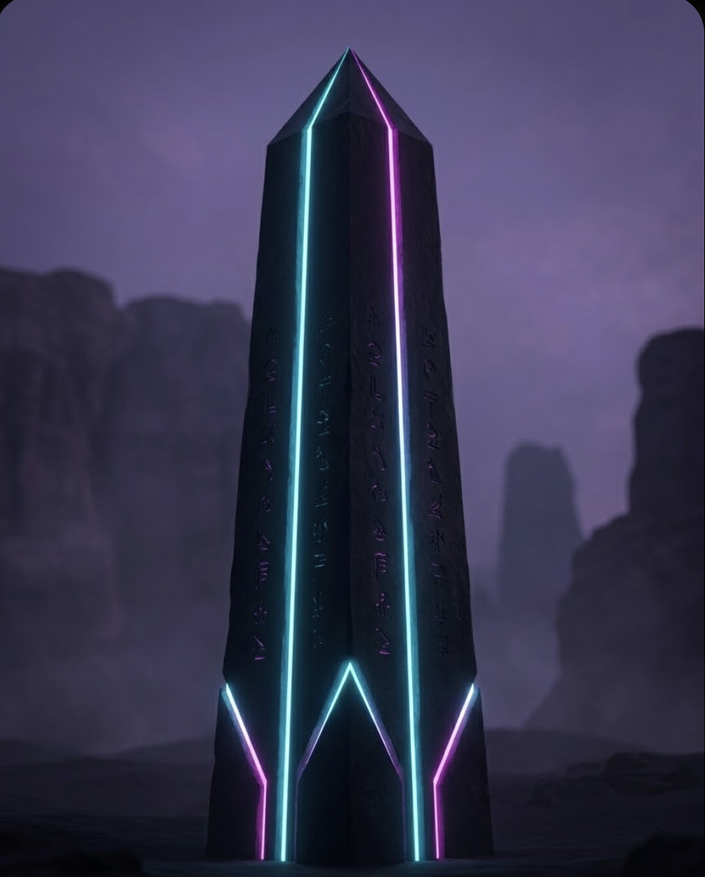 Neon monolith